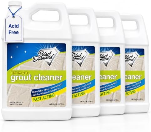 Ultimate Grout Cleaner for Tile & Grout, Acid-Free Stain Remover, 4 Gallons by BlackDiamondStoneworks