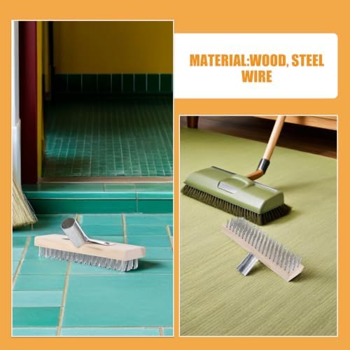 2pcs Stainless Steel Wire Floor Brush Head - Image 3