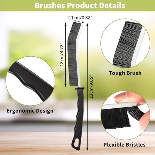 Crevice Cleaning Brush, Hard Bristle Crevice Brush - Image 5