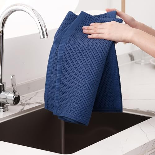 Homaxy 100% Cotton Oversized Waffle Weave Kitchen Towels - Image 4