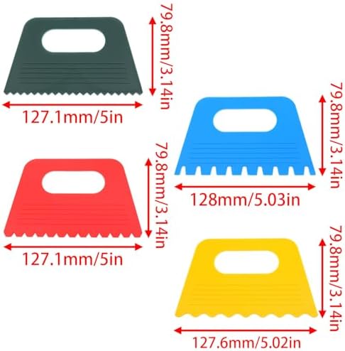 7 Pack Plastic Paint Scraper Set - Image 4