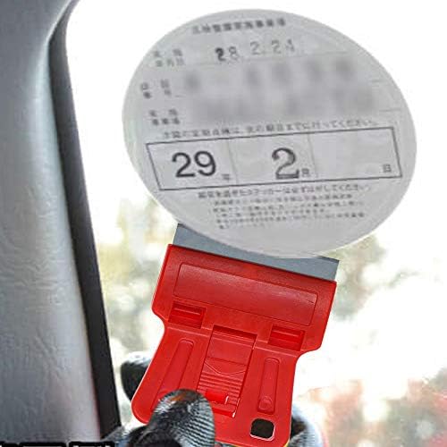 1.5 inches High Visibility Mini Razor Blade Scraper Glass Scraper Red Paint - Image 4