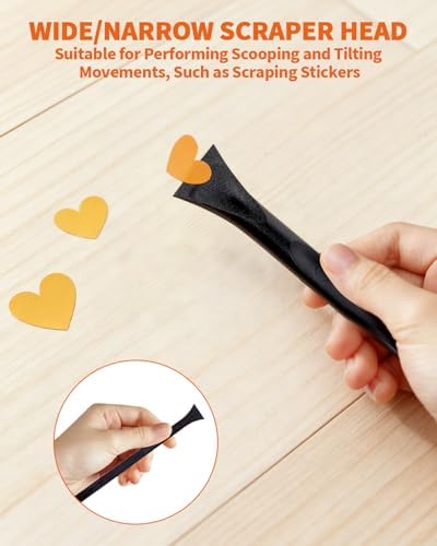 18 PCS Carbon Fiber Plastic Scrapers Tool, Non-Scratch Scraper Tool - Image 6