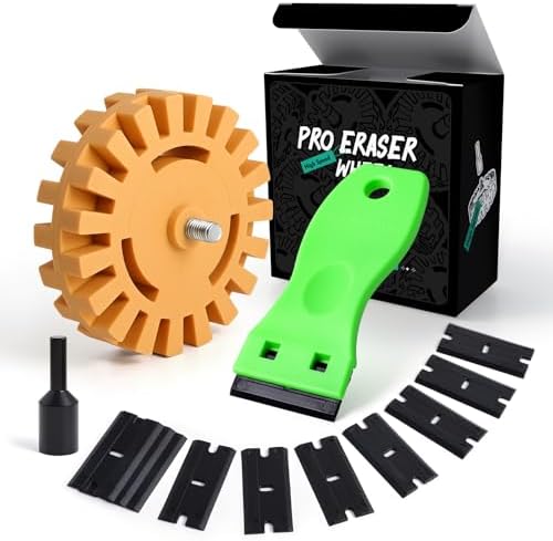 FOSHIO Eraser Wheel for Drill, Decal Remover Wheel by FOSHIO