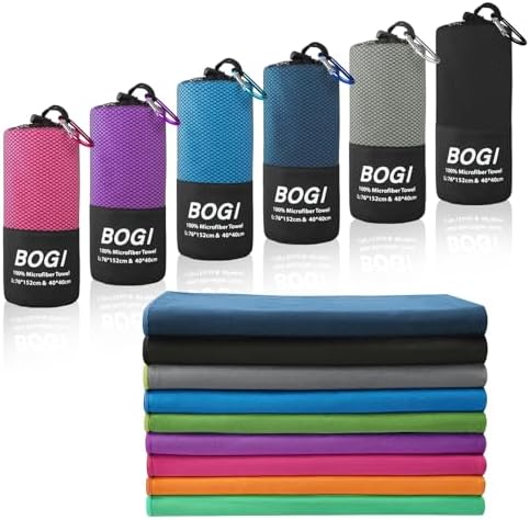 BOGI Microfiber Travel Sports Towel-Quick Dry Soft Lightweight Absorbent Compact by BOGI