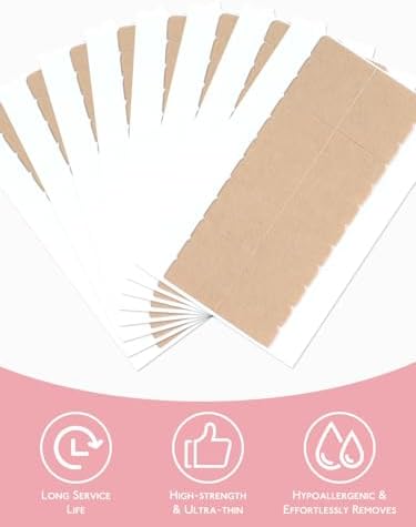 WENNALIFE Hair Extension Tape Tabs Clear Double-Sided - Image 6