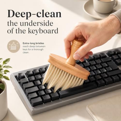 Keyboard Cleaning Brush, Anti-Static Wooden Piano Cleaner Brush - Image 4