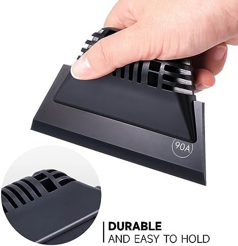 FOSHIO Black Small Squeegee, Non-Slip Handle Rubber PPF Squeegee - Image 2
