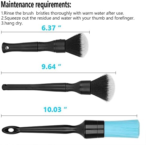 AntBooBoo 3 Pack Ultra-Soft Detailing Brush Set, Comfortable Grip and - Image 6