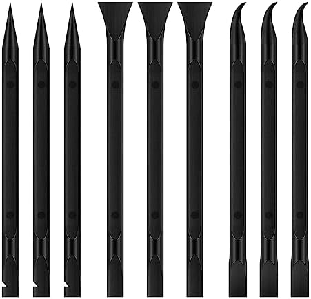 9 Pieces Plastic Scraper Tool for Tight Spaces, Non-Scratch Kitchen Scraper by yuntop