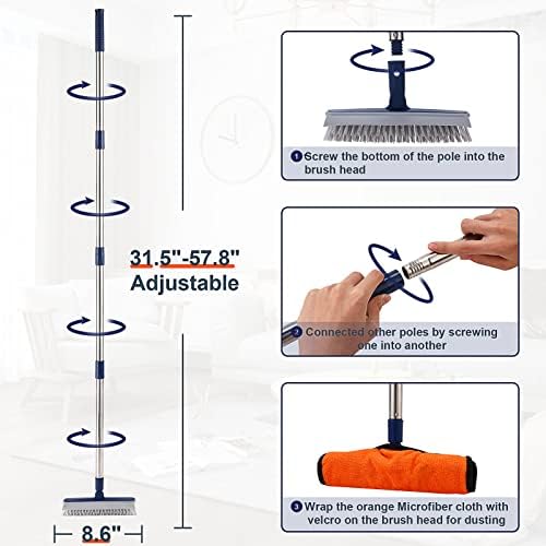 2 in 1 Floor Scrub Brush Grout Brush - Image 3