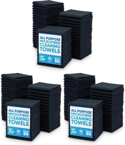 Microfiber Wholesale 12" x 12" Cleaning Cloths Reusable Towels, Wash Rags by MicrofiberWholesale