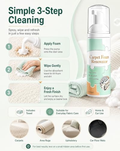 Waterless Carpet Foam 100ml Stain Remover - Image 6