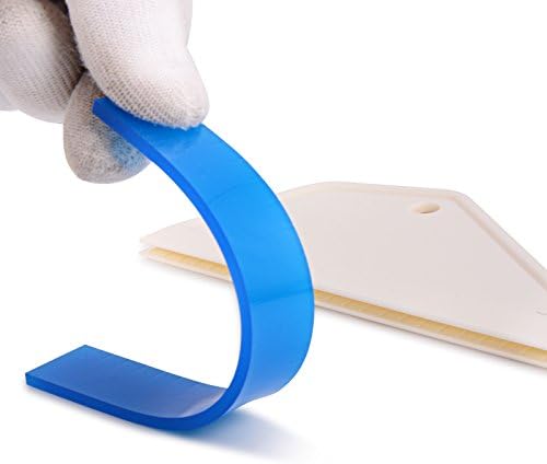FOSHIO 4Pack White Auto Home Kitchen Bathroom Shower Squeegee Hand Squeegee - Image 4