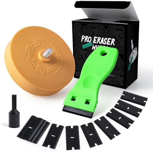 FOSHIO Eraser Wheel for Drill, Decal Remover Wheel by FOSHIO