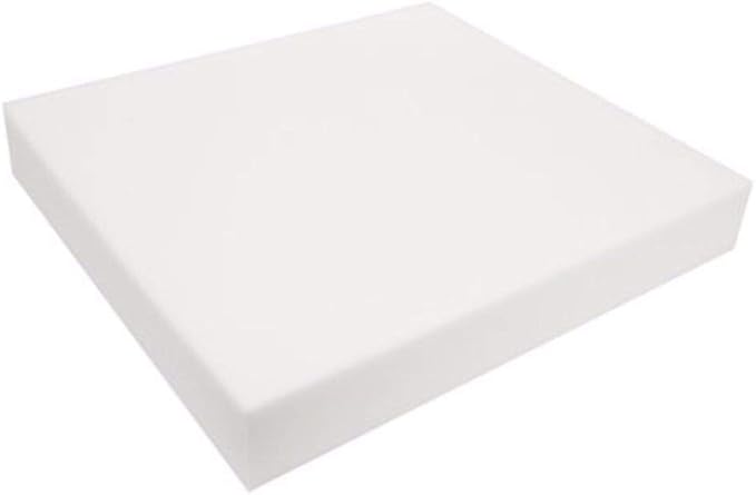 FoamRush 11" H x 24" W x 24" L Upholstery Foam Cushion High Density (Chair Cushion Square Foam for Dinning Chairs, Wheelchair Seat Cushion Replacement)