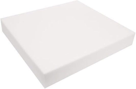 FoamRush 11" H x 24" W x 24" L Upholstery Foam Cushion High Density (Chair Cushion Square Foam for Dinning Chairs, Wheelchair Seat Cushion Replacement)