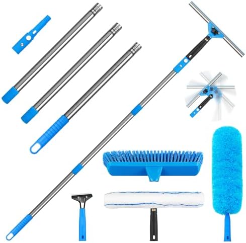 Window Squeegee，5 in 1 Bendable Head Window Squeegee by Unknown