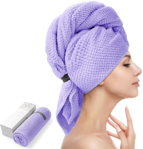 YFONG Larger Microfiber Hair Towel Wrap by YFONG