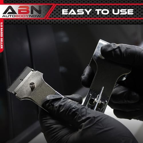 ABN Razor Blade Scraper 4-Piece Tool Set PLUS Replacement Blades – Glass Car - Image 4