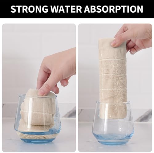 Homaxy 100% Cotton Terry Kitchen Towels, 5 Pack - Image 3