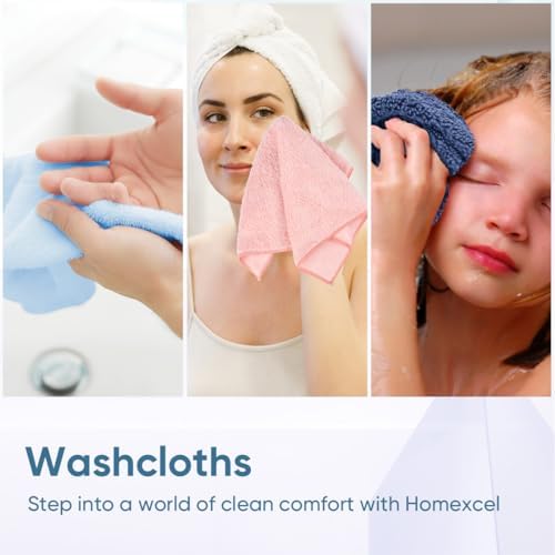 HOMEXCEL Wash Cloths, Quick Drying Face Towel - Image 6