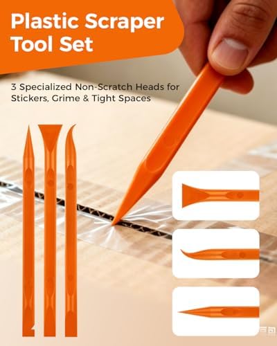 12Pcs Plastic Scraper Tool, Crevice Cleaning Tool, Non-Scratch Car Detailing - Image 3