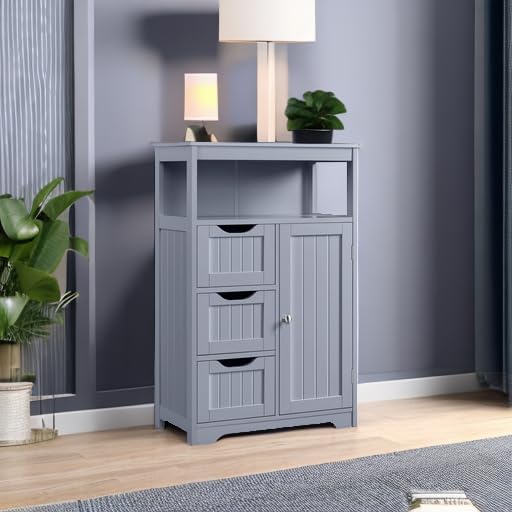 Yaheetech Small Freestanding Bathroom Storage Cabinet - Image 5