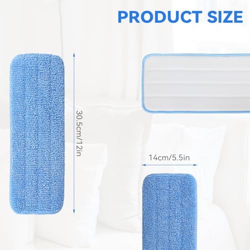 12" Microfiber Pad for Rubbermaid Commercial 12 Inch Mop Head - Image 7