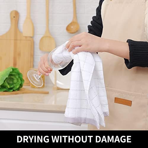 Homaxy 100% Cotton Terry Kitchen Towels, 2 Pack - Image 4