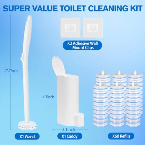 Disposable Toilet Bowl Brush and Holder - Image 2