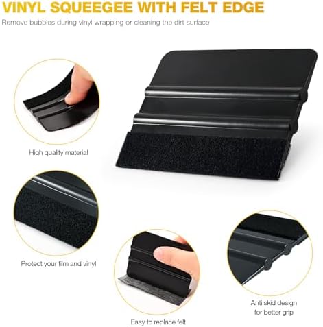 Gomake Vinyl Wrap Tool Set Window Tint Kit, Window Tint Tools Small Rubber - Image 2