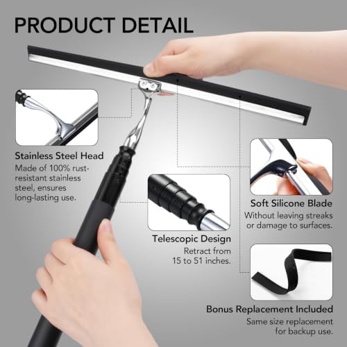 Shower Squeegee for Glass Doors - Image 5