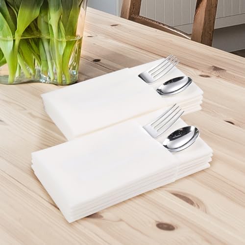 200 Pack Disposable Guest Towels, Linen Feel Hand Napkins - Image 5