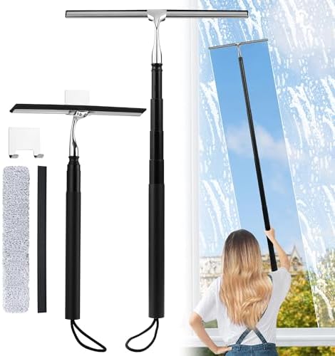 Toncoke 2 in 1 Window Squeegee, Shower Squeegee Window Cleaning Kit by Unknown