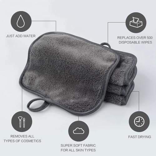 SINLAND Makeup Remover Cloth Reusable Microfiber Face Cloth - Image 6
