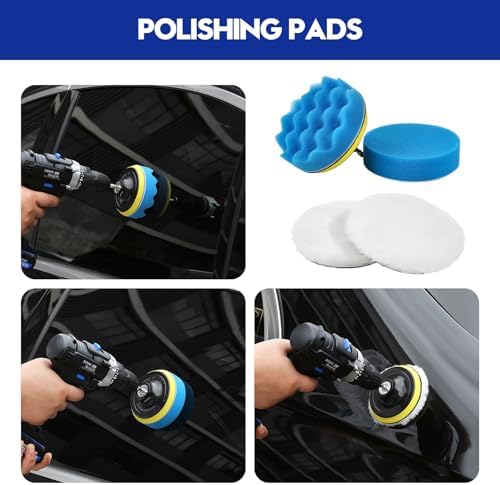 41Pcs Car Detailing Kit Detailing Brush Set Car Wash Cleaning Kit Blue - Image 3