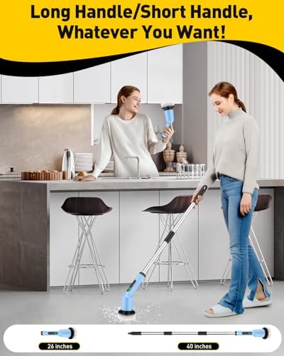 Electric Spin Scrubber for Bathroom, Shower Scrubber - Image 5
