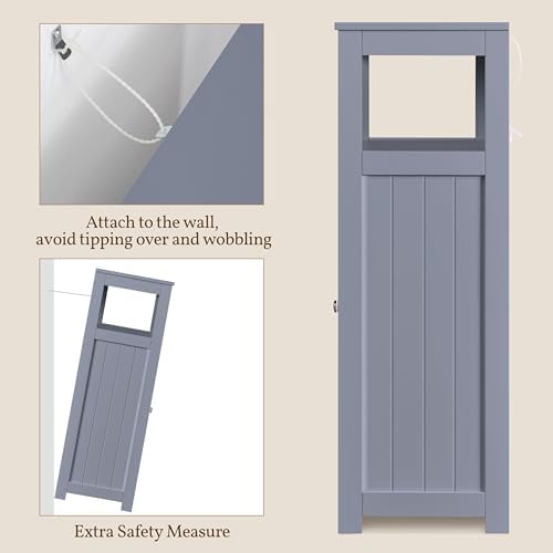 Yaheetech Small Freestanding Bathroom Storage Cabinet - Image 6