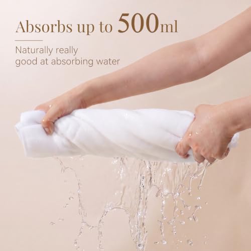 100% Cotton Bath Mat Towel, Soft & Absorbent Floor Towels 20"x32"White - Image 3