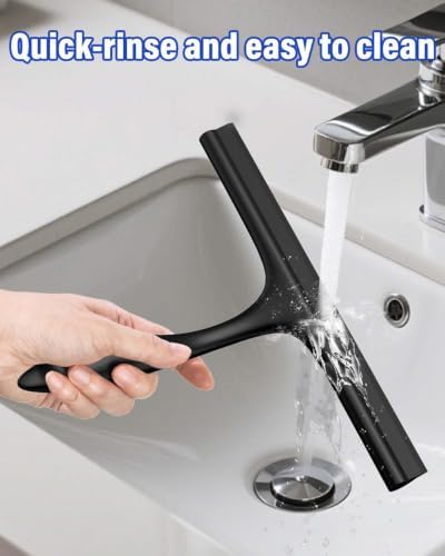 Silicone Shower Squeegee for Shower Glass Doors, 10 Inch - Image 6