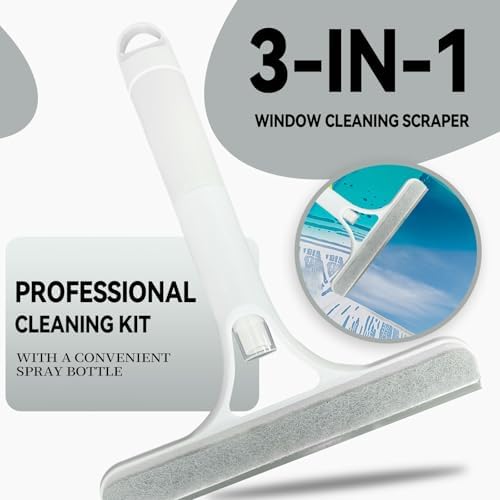 3 in 1 Window Cleaning Scraper, All-Purpose Spray Window Squeegee Cleaner Tool - Image 2