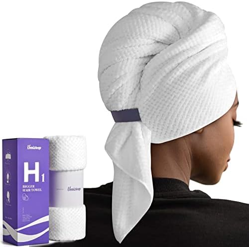 Umisleep Extra Large Microfiber Hair Towel, Ultra Absorbent by Umisleep