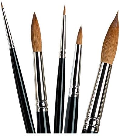 Winsor & Newton Series 7 Kolinsky Sable Brush, Round SH #7 - Image 4
