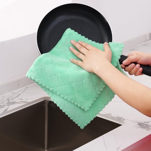 Homaxy 12 Pack Super Soft Absorbent Dish Towels - Image 4