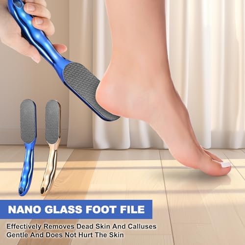 2pcs Hard Skin Remover Nano-Glass Foot File, Nano Glass Foot File - Image 2