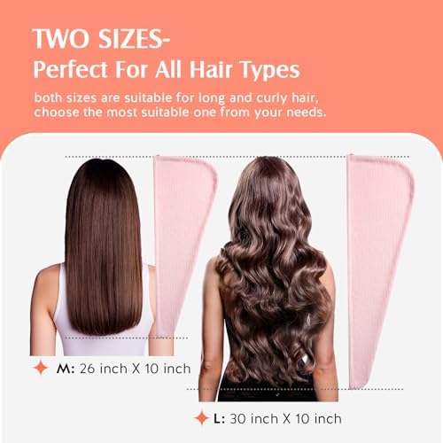 YFONG 2 Pack Large Microfiber Hair Towel Wrap - Image 4