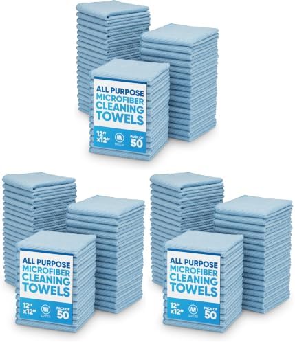 12" x 12" Microfiber Cleaning Cloths by MicrofiberWholesale