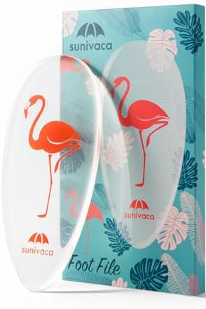 Glass Foot File Callus Remover for Feet, Flamingo Gifts for Women, Feet by SunivacaSweetHome