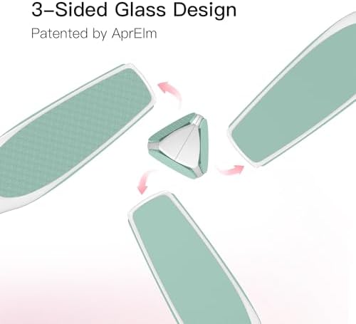 APRELM 3-Sided Nano Glass Foot File, 3-in-1 Coarse/Medium/Fine Foot Callus - Image 2